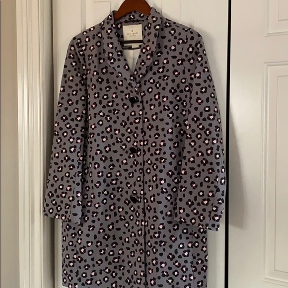 kate spade Jackets & Blazers - Kate Spade Animal Print Light-weight Spring Coat